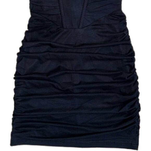 NWT Hello Molly Being Me Mini Dress Black XS Off Shoulder Fitted Party - Picture 5 of 9